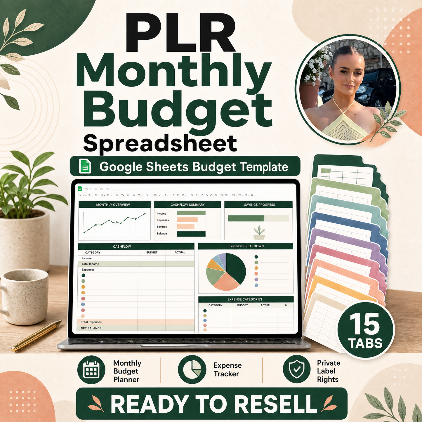 PLR Monthly Budget Spreadsheet