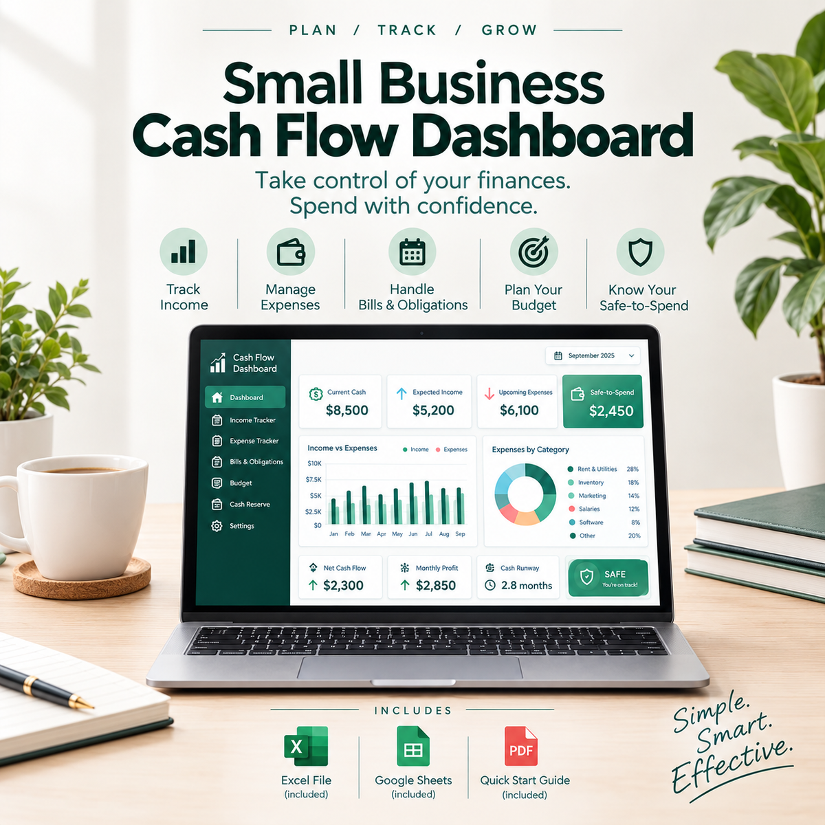 Small Business Cash Flow Dashboard